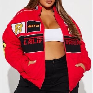 Fashion Nova California Race bomber jacket